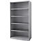 Schäfer Shop Genius Armoire à étagères FS, acier, avec trous d'aération, L 1055 x P 520 x H 1950 mm, 5 HC, alu blanc, jusqu'à 500 kg