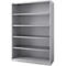 Schäfer Shop Genius Armoire à étagères FS, acier, avec trous d'aération, L 1343 x P 520 x H 1950 mm, 5 HC, alu blanc, jusqu'à 750 kg