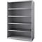 Schäfer Shop Genius Armoire à étagères FS, en tôle d'acier, avec trous d'aération, L 1343 x P 620 x H 1950 mm, 5 OH, aluminium blanc, jusqu'à 750 kg