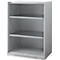 Schäfer Shop Genius Armoire à étagères FS, en tôle d'acier, avec trous de ventilation, L 810 x P 520 x H 1105 mm, 3 OH, aluminium blanc, jusqu'à 180 kg