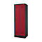 Schäfer Shop Genius Armoire à linge avec base, 2 compartiments, largeur de compartiment 300 mm, verrou de sécurité, anthracite/rouge rubis