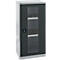 Schäfer Shop Genius Armoire à portes apparentes FS, 3 HC, verrouillable, 2 étagères, jusqu'à 250 kg, L 545 mm, acier, aluminium blanc RAL 9006/gris anthracite RAL 7016