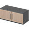Schäfer Shop Genius Armoire à portes battantes à poser TETRIS WOOD, 1 HC, L 1000, graphite/chêne