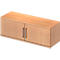 Schäfer Shop Genius Armoire à portes battantes à poser TETRIS WOOD, 1 HC, l. 1200 x H 400 mm, coloris hêtre