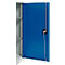 Schäfer Shop Genius Armoire à portes battantes FS, acier, avec trous d'aération, L 1055 x P 420 x H 1105 mm, 3 HC, gris clair/bleu gentiane, jusqu'à 450 kg