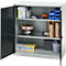 Schäfer Shop Genius Armoire à portes battantes FS, acier, avec trous d'aération, L 1055 x P 420 x H 1105 mm, 3 HC, gris clair/gris anthracite, jusqu'à 450 kg