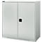 Schäfer Shop Genius Armoire à portes battantes FS, acier, avec trous d'aération, L 1055 x P 420 x H 1105 mm, 3 HC, gris clair/gris clair, jusqu'à 450 kg