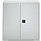 Schäfer Shop Genius Armoire à portes battantes FS, acier, avec trous d'aération, L 1055 x P 420 x H 1105 mm, 3 HC, gris clair/gris clair, jusqu'à 450 kg