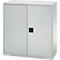 Schäfer Shop Genius Armoire à portes battantes FS, acier, avec trous d'aération, L 1055 x P 420 x H 1105 mm, 3 HC, gris clair/gris clair, jusqu'à 450 kg
