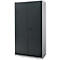 Schäfer Shop Genius Armoire à portes battantes FS, acier, avec trous d'aération, L 1055 x P 420 x H 1950 mm, 5 HC, blanc-aluminium/gris anthracite, jusqu'à 450 kg