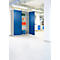 Schäfer Shop Genius Armoire à portes battantes FS, acier, avec trous d'aération, L 1343 x P 620 x H 1950 mm, 5 HC, gris clair/bleu gentiane, jusqu'à 750 kg 
