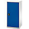Schäfer Shop Genius Armoire à portes battantes FS, acier, avec trous d'aération, L 545 x P 420 x H 1105 mm, 3 HC, gris clair RAL 7035/bleu gentiane RAL 5010, jusqu'à 250 kg