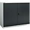 Schäfer Shop Genius Armoire à portes battantes FS, en acier, avec trous de ventilation, L 1343 x P 520 x H 1105 mm, 3 OH, , jusqu'à 450 kg, gris clair/anthracite