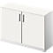 Schäfer Shop Genius Armoire à portes battantes TETRIS SOLID, 2 HC, l. 1200 mm, verrouillable, avec plateau de finition