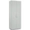 Schäfer Shop Genius Armoire à portes battantes TETRIS SOLID, 5 HC, l. 800 mm, avec panneaux latéraux, gris clair 