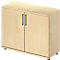 Schäfer Shop Genius Armoire à portes battantes TETRIS WOOD, 2 HC, hauteur (patins inclus), l. 1000 mm, coloris érable