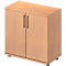 Schäfer Shop Genius Armoire à portes battantes TETRIS WOOD, 2 HC, hauteur (patins inclus), l. 800 mm, coloris hêtre