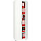 Schäfer Shop Genius Armoire à portes battantes TETRIS WOOD, 6 HC, hauteur incl. patins, L 800 mm, blanc