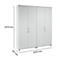 Schäfer Shop Genius Armoire à portes battantes TETRIS WOOD, avec patins, L 1000 x P 421 x H 2270 mm (6 HC), gris clair, 2 pièces
