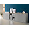 Schäfer Shop Genius Armoire à portes coulissantes TETRIS SOLID, 2 HC, L 1200 mm, plaque de recouvrement 19 mm incluse, décor érable/alu blanc