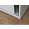 Schäfer Shop Genius Armoire à portes coulissantes TETRIS WOOD, 2 HC, socle en acier inclus, L 1200 x P 421 x H 800 mm, graphite/chêne