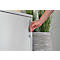 Schäfer Shop Genius Armoire à portes coulissantes TETRIS WOOD, 2 HC, socle en acier inclus, L 1200 x P 421 x H 800 mm, graphite/chêne