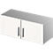 Schäfer Shop Genius Armoire à poser TETRIS SOLID, corps en acier, 1 HC, l. 1000 mm, blanc/alu blanc