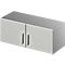 Schäfer Shop Genius Armoire à poser TETRIS SOLID, corps en acier, 1 HC, l. 1000 mm, gris clair/alu blanc