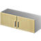Schäfer Shop Genius Armoire à poser TETRIS SOLID, corps en acier, 1 HC, l. 1200 mm, coloris érable/alu blanc