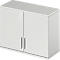 Schäfer Shop Genius Armoire à poser TETRIS WOOD, 2 HC, l. 1000 mm, verrouillable, gris clair