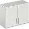 Schäfer Shop Genius Armoire à poser TETRIS WOOD, 2 HC, l. 1000 mm, verrouillable, gris clair