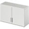 Schäfer Shop Genius Armoire à poser TETRIS WOOD, 2 HC, l. 1200 mm, verrouillable, gris clair