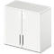Schäfer Shop Genius Armoire à poser TETRIS WOOD, 2 HC, l. 800 mm, verrouillable, blanc
