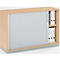 Schäfer Shop Genius Armoire à rideau coulissant transversal 2 HC, l. 1200 x P 421 x H 800 mm, coloris érable 