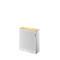 Schäfer Shop Genius Armoire à rideau coulissant transversal TETRIS SOLID, 3 HC, l. 1000 mm, avec plateau de finition de 19 mm, coloris érable/alu blanc/alu blanc