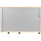 Schäfer Shop Genius Armoire à rideau coulissant transversal TETRIS WOOD, 2 HC, l. 1200 mm, hauteur (patins inclus), coloris érable
