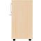 Schäfer Shop Genius Armoire à rideau coulissant transversal TETRIS WOOD, 2 HC, l. 1200 mm, hauteur (patins inclus), coloris érable
