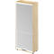 Schäfer Shop Genius Armoire à rideau coulissant vertical TETRIS WOOD, 4,5 HC, H 1910 mm, hauteur (patins inclus), coloris érable
