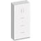 Schäfer Shop Genius Armoire combinée TETRIS SOLID, 1 étagère derrière 2 portes + 3 tiroirs à DS, l. 800 x P 413 x H 2143 mm, blanc/alu blanc