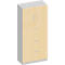 Schäfer Shop Genius Armoire combinée TETRIS SOLID, 1 étagère derrière 2 portes + 3 tiroirs à DS, l. 800 x P 413 x H 2143 mm, décor érable/alu blanc