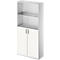 Schäfer Shop Genius Armoire combinée TETRIS SOLID, 5 HC, portes battantes en verre, l. 1000 mm, verrouillable