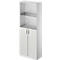 Schäfer Shop Genius Armoire combinée TETRIS SOLID, 5 HC, portes battantes en verre, l. 800 mm, verrouillable