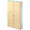 Schäfer Shop Genius Armoire de classement/vestiaire TETRIS SOLID, 5 HC, l. 1200 mm, coloris érable/alu blanc
