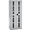 Schäfer Shop Genius armoire pour charges lourdes FS, en tôle d'acier, avec hublot, L 1055 x P 520 x H 1950 mm, 5 OH, aluminium blanc, jusqu'à 1000 kg