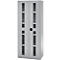 Schäfer Shop Genius armoire pour charges lourdes FS, en tôle d'acier, avec hublot, L 1055 x P 520 x H 1950 mm, 5 OH, aluminium blanc, jusqu'à 1000 kg