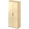 Schäfer Shop Genius Armoire-vestiaire TETRIS WOOD, 5 HC, H 1910 mm, hauteur (patins inclus), coloris érable 