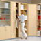 Schäfer Shop Genius Armoire-vestiaire TETRIS WOOD, 6 HC, H 2270 mm, hauteur (patins inclus), coloris érable 