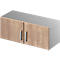 Schäfer Shop Genius Aufsatzschrank TETRIS SOLID, Stahlkorpus, 1 OH, B 1000 mm, Kirsche Romana/weißalu