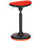 Schäfer Shop Genius ayuda para estar de pie/sentado SSI PROLINE P 3-D, ergonómico, suela patentada, regulable en altura, ancho 380 x fondo 320 x alto 570-790 mm, rojo/negro-rojo