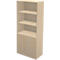 Schäfer Shop Genius Bibliothèque combinée étagères et portes TETRIS WALL, 5 HC, l. 800 x P 440 x H 1880 mm, décor érable